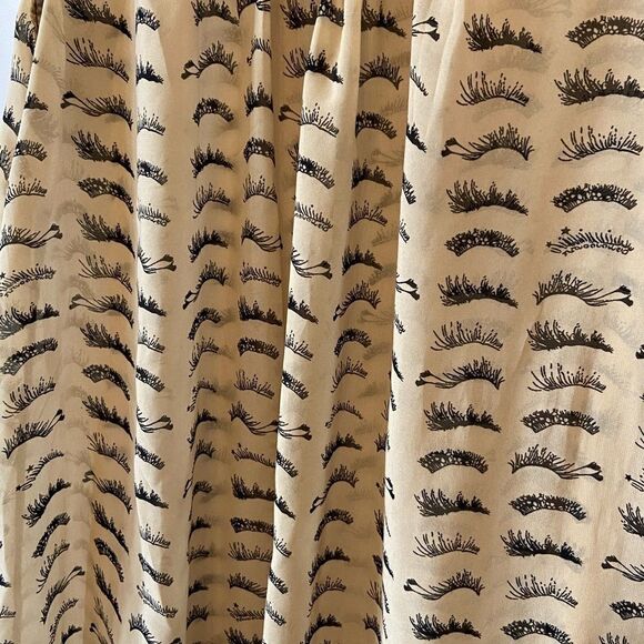 Nude Eyelash Print Light Weight Tank Dress 8 - Picture 6 of 9